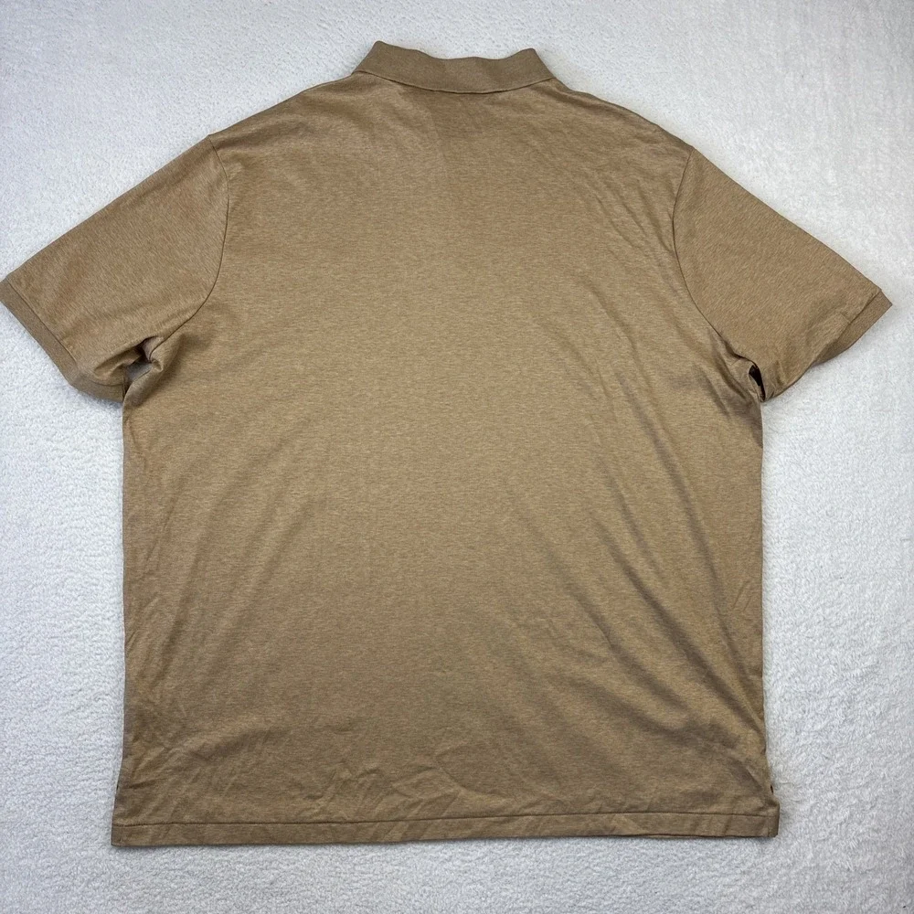 NEW POLO RALPH LAUREN Mens Polo Shirt 2XL Brown Classic Fit Cotton Stretch NWOT